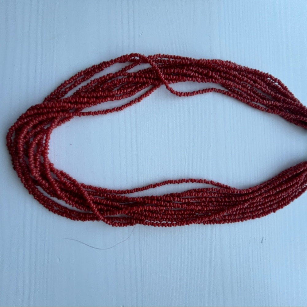 Silpada Coral Multi Strand Sterling Necklace 17"